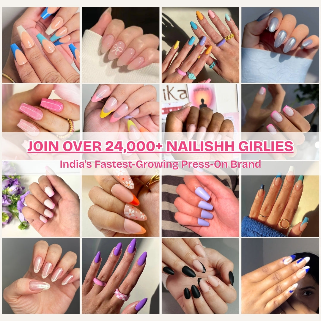 Flirty Bow | Glossy Almond Pink Press on Nails