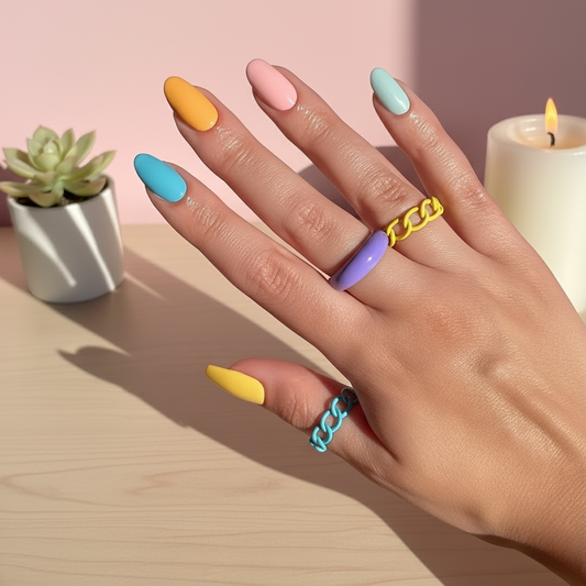 Pastel Dream | Long Round - Press on Nails