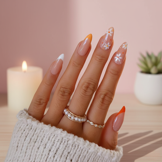 Spring Kiss | Long Almond - Press on Nails