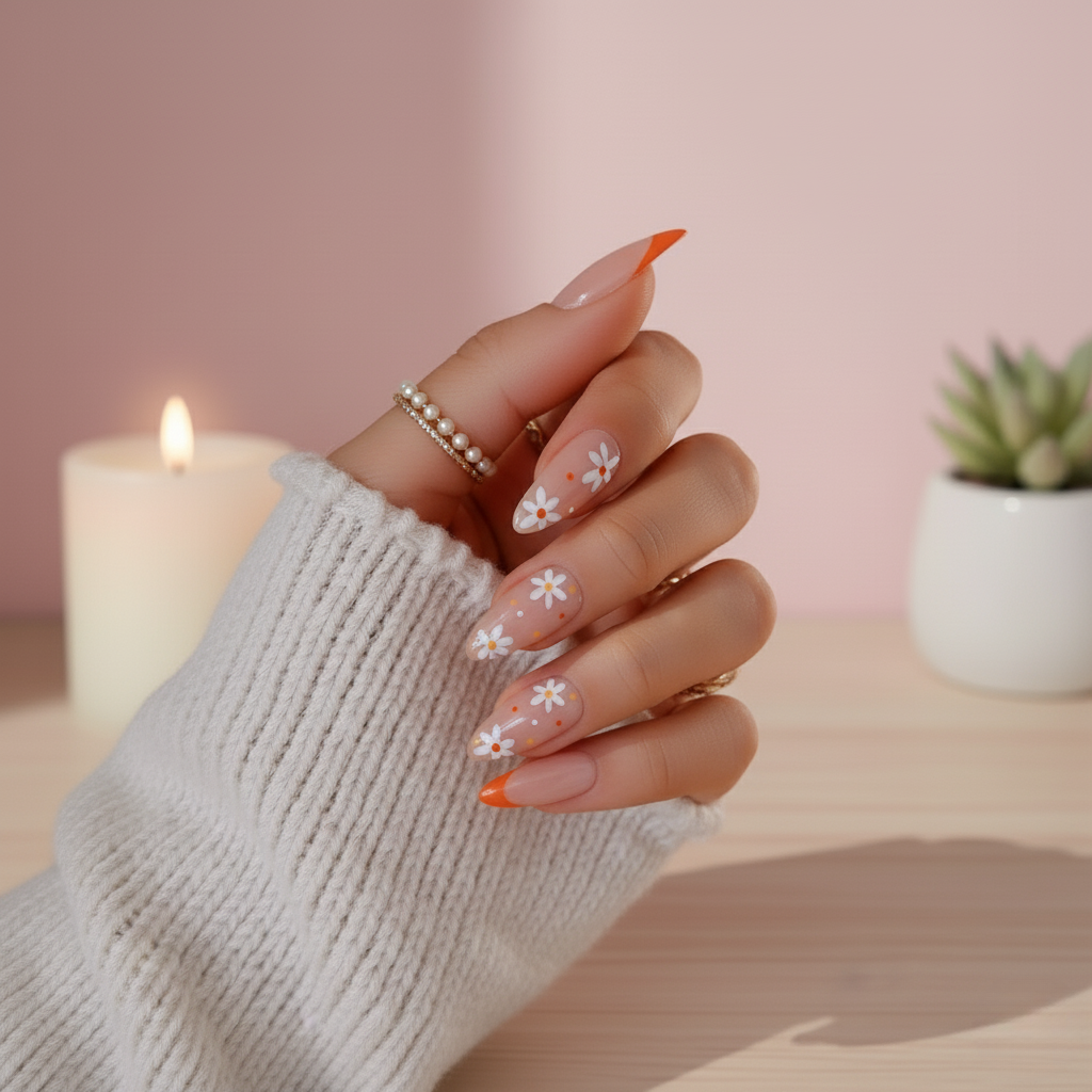 Spring Kiss | Long Almond - Press on Nails