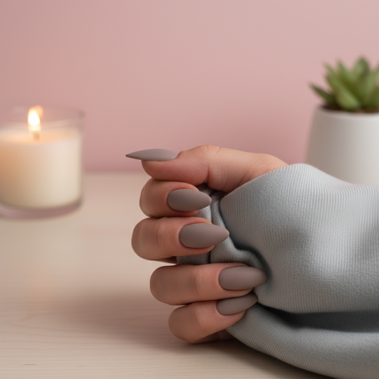 Sandstone | Matte Almond Nails Press on Nails